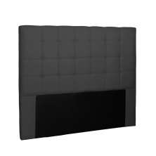Cabeceira Verona Para Cama Box King 195 cm Suede Preto - D'Rossi