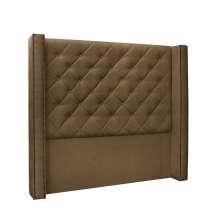 Cabeceira Vicenza Para Cama Box Casal 140 cm Suede Caramelo - D'Rossi