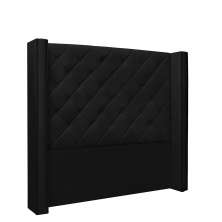 Cabeceira Vicenza Para Cama Box Queen 160 cm Corino Preto - D'Rossi