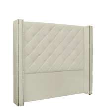 Cabeceira Vicenza Para Cama Box Solteiro 90 cm Corino Bege - D'Rossi