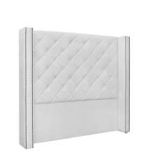 Cabeceira Vicenza Para Cama Box Solteiro 90 cm Corino Branco - D'Rossi