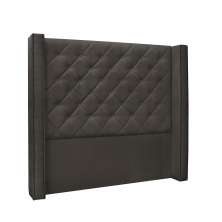 Cabeceira Vicenza Para Cama Box Solteiro 90 cm Suede Cinza - D'Rossi