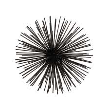 Enfeite Decorativo "Ouriço" em Metal Preto 26x26 cm - D'Rossi