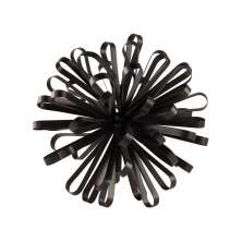 Enfeite Decorativo em Metal Preto 24x24 cm - D'Rossi