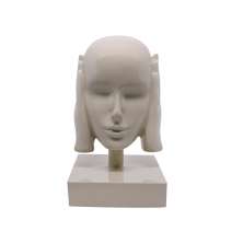 Escultura Decorativa Máscara Rosto Surdo Nude em Cerâmica  25x15x14 cm - D'rossi
