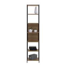 Estante Multiuso Steel Quadra com 07 Prateleiras Estilo Industrial Vermont e Preto 45 cm - D'Rossi