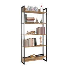 Estante Porto 80cm Com 5 Prateleiras Natural D'Rossi