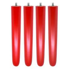 Kit 04 Pés Palito Vermelho 25 cm - D'Rossi