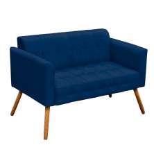 Namoradeira Elisa Suede Azul Marinho D'Rossi