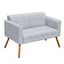 Namoradeira Elisa Suede Cinza D'Rossi
