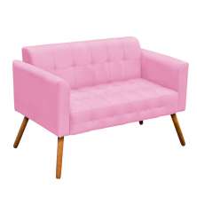 Namoradeira Elisa Suede Rosa Bebê D'Rossi