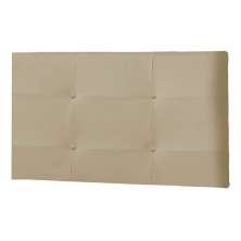 Painel Luna Para Cama Box Solteiro 90 cm Suede Bege -  D'Rossi