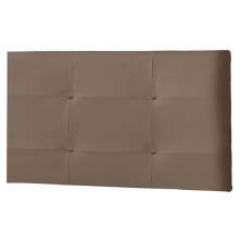 Painel Luna Para Cama Box Solteiro 90 cm Suede Marrom - D'Rossi