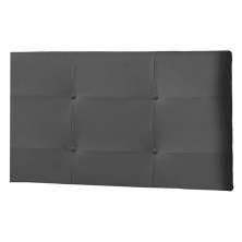 Painel Luna Para Cama Box Solteiro 90 cm Suede Preto - D'Rossi