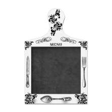 Porta Chaves com Lousa Tábua de Carne Decorativa D'Rossi