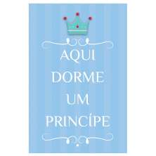 Quadro Placa Decorativa Infantil Príncipe D'Rossi
