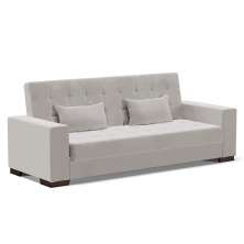 Sofá Cama 02 Lugares Lisboa Veludo Cinza  - D'Rossi