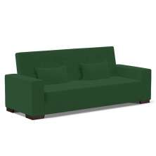 Sofá Cama 02 Lugares Lisboa Veludo Verde  - D'Rossi