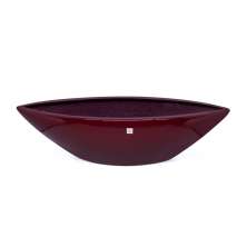 Vaso Decorativo Barca Vermelho Lira 17x63x17 cm - D'Rossi