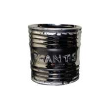 Vaso em Cerâmica Prata 7,2cm - D'Rossi
