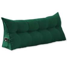Almofada Para Cabeceira Apoio 90cm Suede Verde - DS Estofados