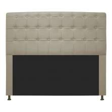 Cabeceira Casal 140cm Ana Para Cama Box Napa Bege - DS Estofados