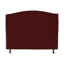 Cabeceira Casal 140cm Para Cama Box Diana Suede Bordô - DS Estofados