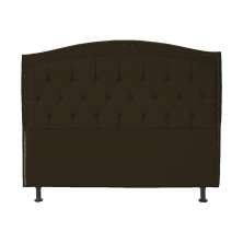 Cabeceira Casal 140cm Para Cama Box Diana Suede Marrom - DS Estofados