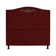 Cabeceira Casal 140cm Para Cama Box Greta Suede Bordô - DS Estofados
