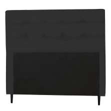 Cabeceira Casal 140cm Para Cama Box Luna Suede  Preto - DS Estofados