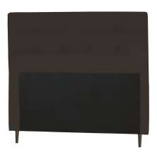 Cabeceira Casal 140cm Para Cama Box Luna Suede Marrom - DS Estofados