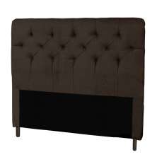 Cabeceira Casal 140cm Para Cama Box Ravena Napa Marrom - DS Estofados