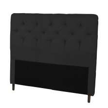 Cabeceira Casal 140cm Para Cama Box Ravena Napa Preto - DS Estofados