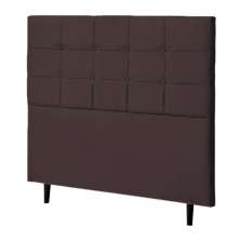 Cabeceira Casal Bari 140cm Para Cama Box Suede Marrom - DS Estofados