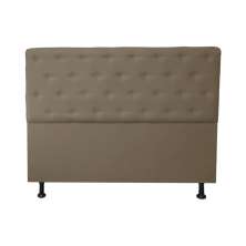 Cabeceira Casal Juliana 140cm Para Cama Box Suede Capuccino - DS Estofados