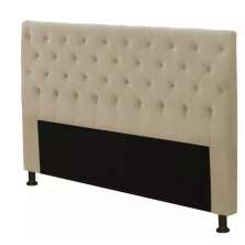 Cabeceira Casal King 190cm Para Cama Box Sofia Napa Bege - DS Estofados