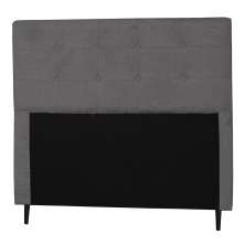 Cabeceira Casal Queen 160cm Para Cama Box Luna Suede Amassado Cinza - DS Estofados