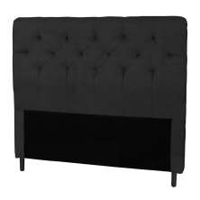 Cabeceira Casal Queen 160cm Para Cama Box Ravena Suede Amassado Preto - DS Estofados