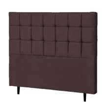 Cabeceira Casal Queen Parma 160cm Para Cama Box Suede Marrom - DS Estofados