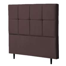 Cabeceira Casal Roma 140cm Para Cama Box Suede Marrom - DS Estofados