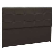 Cabeceira Painel De Casal 140cm Para Cama Box Clean Napa Marrom - DS Móveis