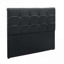 Cabeceira Painel De Casal 140cm Para Cama Box Clean Napa Preto - DS Móveis