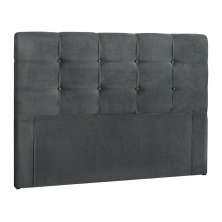Cabeceira Painel De Casal 140cm Para Cama Box Clean Suede Cinza - DS Móveis