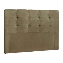 Cabeceira Painel De Casal Queen 160cm Para Cama Box Clean Suede Bege - DS Móveis