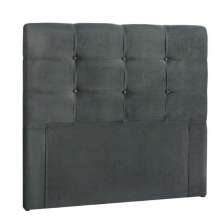Cabeceira Painel De Solteiro 90cm Para Cama Box Clean Suede Cinza - DS Móveis