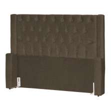Cabeceira Para Cama Box Casal Emma Linho Cacau - DS Estofados