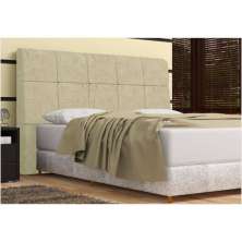 Cabeceira Pietra Casal 140 Cm Com Baú Interno Suede Bege - DS Estofados