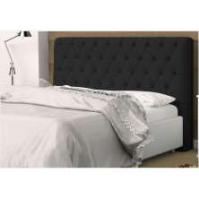 Cabeceira Solteiro 0,90cm Para Cama Box Lady Suede Preto - DS Móveis