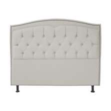 Cabeceira Solteiro 90cm Para Cama Box Diana Suede Bege - DS Estofados