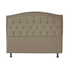 Cabeceira Solteiro 90cm Para Cama Box Diana Suede Capuccino - DS Estofados